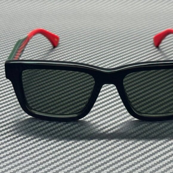 GUCCI Black Grey Men's 53 mm Medium Sunglasses - Picture 2 of 5